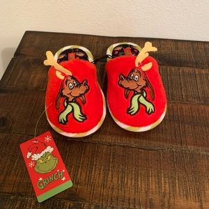 Toddler Grinch Slippers Size 7 8 NWT Max Dog Baby Shoes